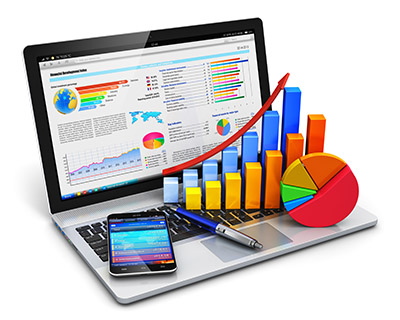 portatil con diagramas